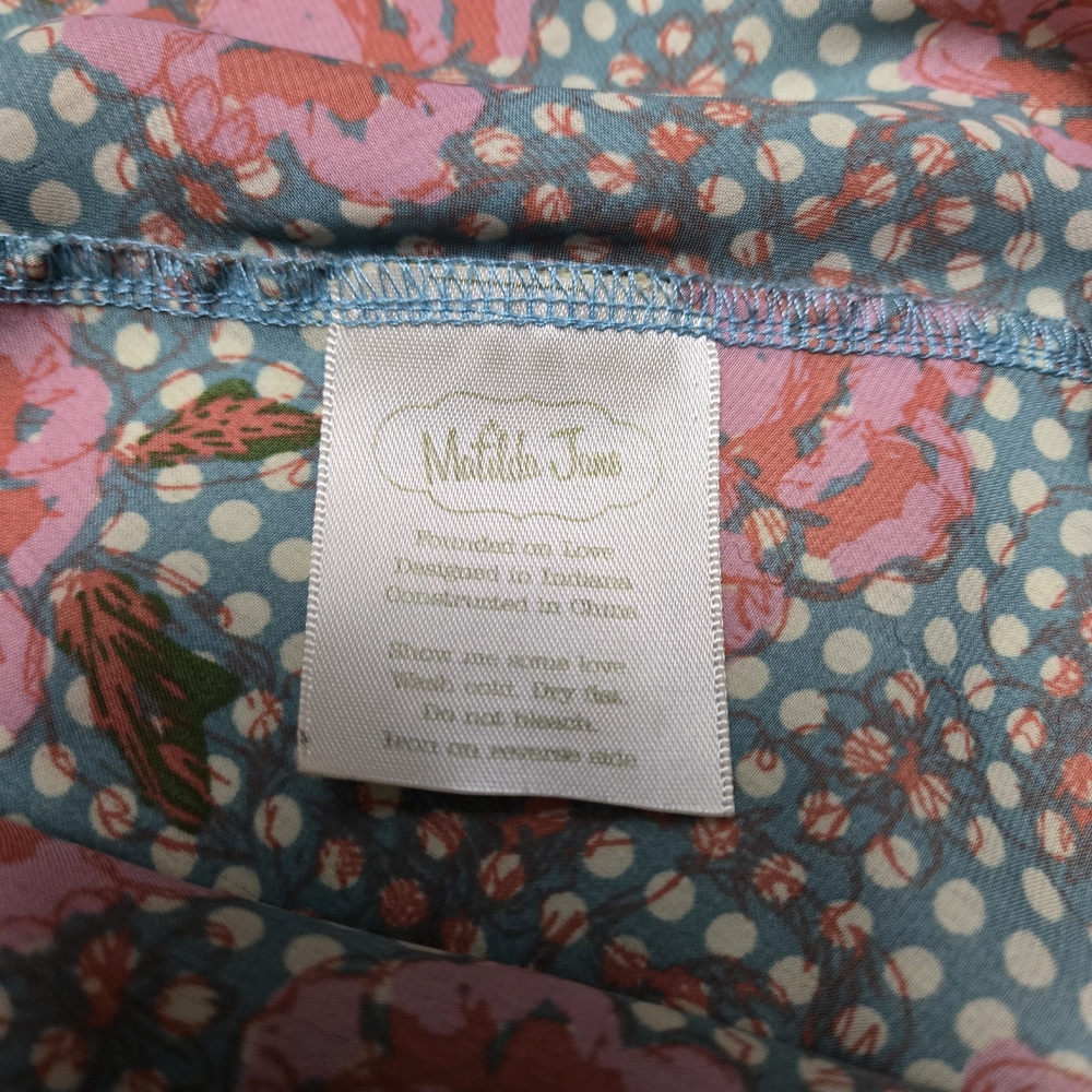 Matilda Jane Sweetheart Dress 6 Floral Polka Dot Ruffle Twirl Boutique - Picture 6 of 11